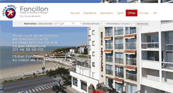 Desktop Screenshot of hotel-foncillon.com